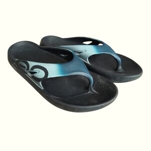 OOFOS Gradient Blue and Black Sandals Men/Women